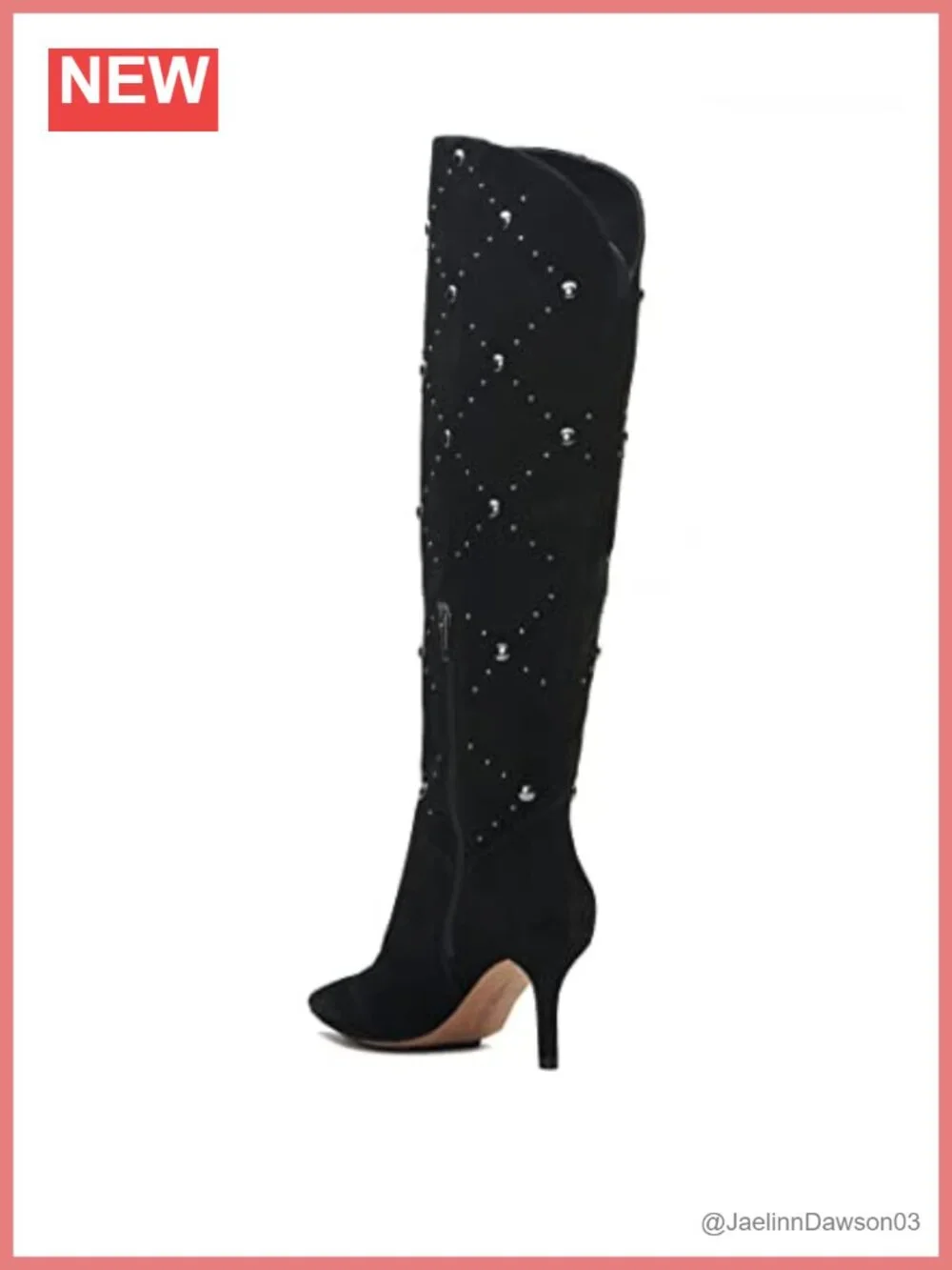 Suede Over-the-Knee Stiletto Boots Pointed Toe Zip Closure